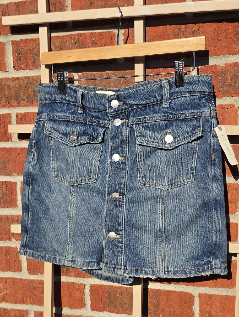 NEW Anthropologie Pilcro Country Denim Skort 28 - Picture 3 of 12